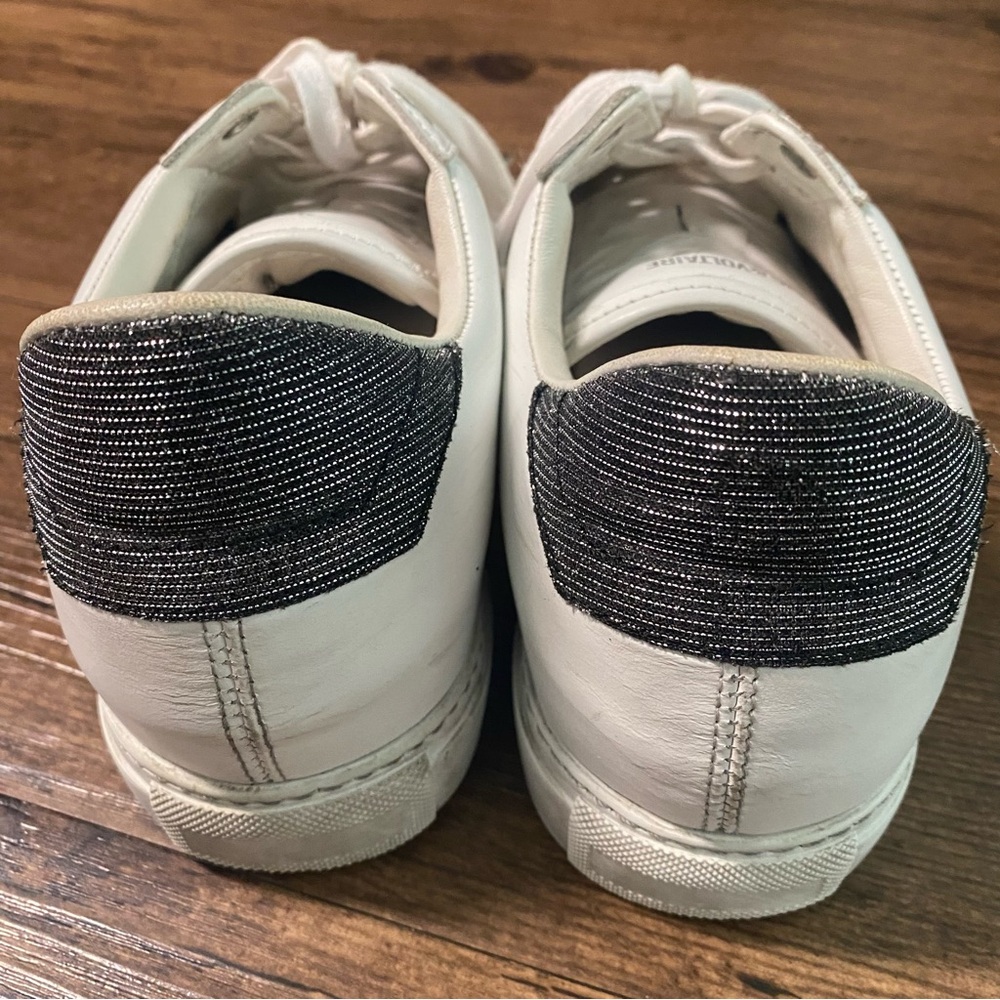 Zadig & Voltaire White and Black Sneakers 40(Eur) - Picture 5 of 9